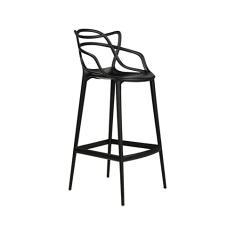 Banqueta Alta em Polipropileno Aviv Fratini Preto