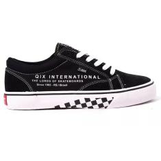 Tênis Qix Dt Vulcan Masculino Preto Branco