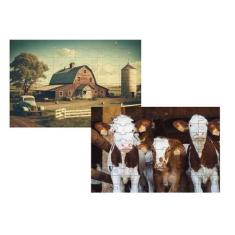 Kit 2 Quebra-Cabeças Cognitivos Vida Na Roça De 60 Peças - Coleção Tea