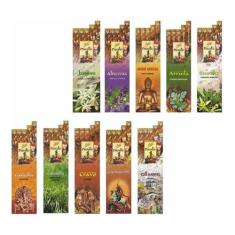 Incenso Flute Massala 25 Caixas com 7 varetas cada 5 Aromas sortidos