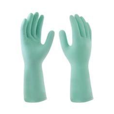 Luva de Látex Verde Forrada 07 M Mucambo com 10