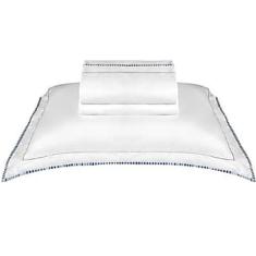 Jogo De Cama Queen The Public Cinza 300Fios Alg Egípcio