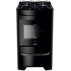 Fogão 4 Bocas Cfo4vbe Mesa De Vidro Grade Individual Consul Preto Bivolt