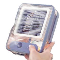 Mini Ventilador Umidificador Portátil 3 Velocidades - Branco - Bivena