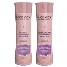 Kit Nick Vick Liso Extremo Shampoo E Condicionador