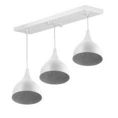 Lustre Pendente Gota Triplo Base Retangular Branco - MARRYLUZ