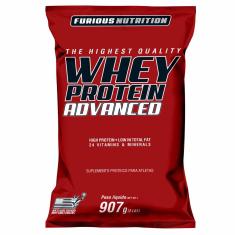 Whey Protein Advanced - 907g Refil Morango - Furious Nutrition