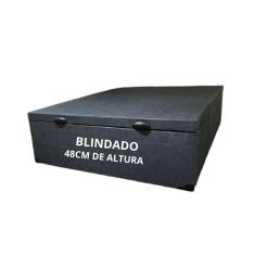 Cama Box Baú Casal - Corino Linho Blindado / Reforçado