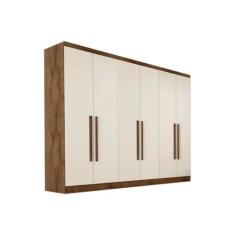 Guarda Roupa Casal 6 Portas e 6 Gavetas Oslo Braúna/Off White - Europa
