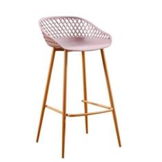 Banqueta Alta com Encosto e Apoio para Pés Clarice - Rivatti