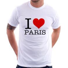 Camiseta I love Paris - Foca na Moda, Branco, GGG