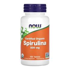NOW Foods Spirulina Orgânica 500mg 100 Tablets Importado