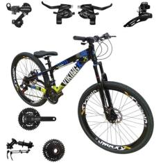 Bicicleta Vikingx 21v Aro 26 Tuff 25 Aluminio Shimano Mtb Freeride Sus