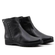 Bota Cano Curto Bottero Couro-Feminino