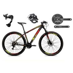 Bicicleta Aro 29 Ksw Xlt 27v K7 Câmbio Shimano Alívio Freios a Disco Hidráulicos Suspensão com Trava-Unissex