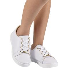 Tênis Infantil Feminino Escolar Cadarço Menina Crianças-Feminino