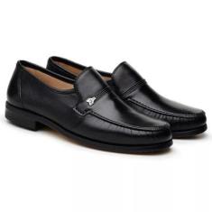 Sapato Social Couro Jacometti Sola Antiderrapante Masculino-Masculino
