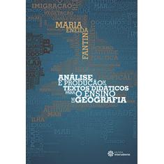 Análise e produção de textos didáticos para o ensino de geografia