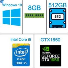 Notebook Gamer Aspire Nitro 5 AN517-52-56PR Intel Core i5 10300H 8GB DDR4 512GB GeForce 1650 SSD Tela 17.3` Full HD