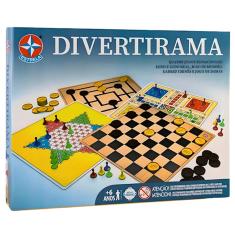 Jogo De Tabuleiro 4 Em 1 Divertirama Estrela