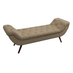 Recamier Divã Odessa P04 160 Cm Suede Bege Tca 941