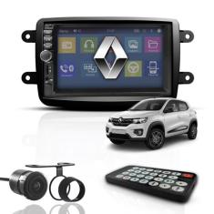 Kit Central Multimídia Universal Mp5 2 Din Bt Espelha Kwid - First Opt