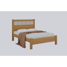 Cama Casal 100% MDF - Primícia-Cinamomo/Off White - Móveis D`Doro