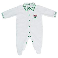 Macacão Bebê Fluminense Longo Bolinhas - Torcida Baby