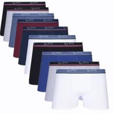Kit Com 10 Cuecas Boxer Cotton Confort  Lupo, G, Multicor