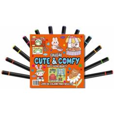 Livro - Cute & Comfy Coloring Book for Adults - Fofo e Aconchegante - 