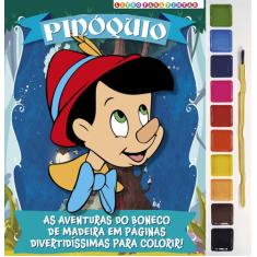 Livro - Pinóquio Livro para Pintar com Aquarela - On Line Editora