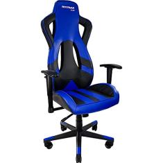 Cadeira Gamer MX11 Giratória, Mymax, Preto/Azul, Pacote de 1