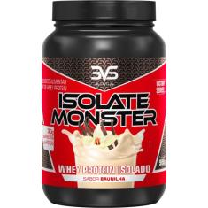 Whey Isolada Isolate Monster 900g - 3VS Nutrition - Baunilha - Rápida absorção - Proteína pura 100% - Energia para seus treinos - Suplemento para homens e mulheres - 21 gr de proteína por porção