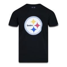 Camiseta Nfl Pittsburgh Steelers Branco Preto New Era