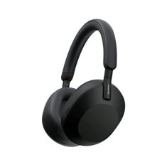 Sony WH-1000XM5 Os melhores fones de ouvido sem fio com cancelamento de ruído com otimizador de cancelamento de ruído automático, chamadas mãos-livres cristalinas e controle de voz Alexa, preto
