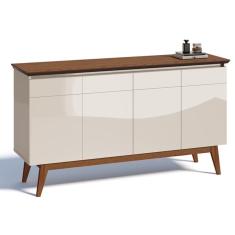 Buffet Classic Imcal Off White com Freijó 4 Portas - 66475