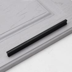 Armário de cozinha alças de armazenamento armário guarda-roupa cômodas cromo preto prata maçaneta da porta gaveta puxa botões ferragem, 201,192mm preto