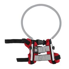 Coleira de halo para cães cegos, leve, para evitar colisões, com efeito refletivo e fivela ajustável, colete para cães cegos (diâmetro M 33 cm/13,0 pol (para