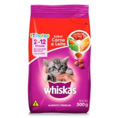 Ração para Gatos Whiskas Filhotes Sabor Carne e Leite 500g, 500g