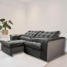 Sofá Retrátil e Reclinável Articulado com 1,60m de Largura e Abertura 