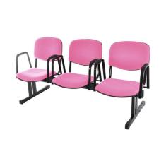 Cadeira em longarina para Auditórios Linha Hotel Rosa