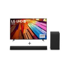 Combo LG Smart TV UHD 4K UT80 55 polegadas 55UT8000 + Soundbar S40T 30