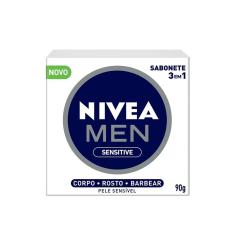 Sabonete em Barra 3 em 1 Nivea Men Sensitive 90g