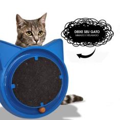Arranhador para Gatos com Bolinha Interativa Antistress Azul - Furacão