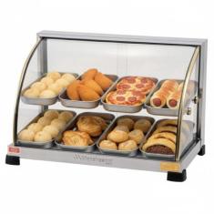 Estufa Para Salgados Dupla 8 Bandejas Vitrine Ouro Curva Marchesoni, 1