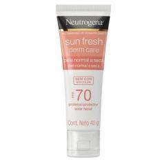 Protetor Solar Facial Neutrogena Sun Fresh Derm Care FPS70 – Pele Normal a Seca 40g-Unissex