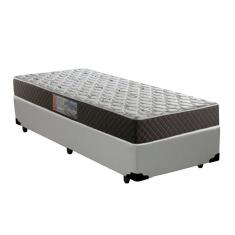 Cama Box Solteiro Colchão Mola Ensacada Acolchões + Box Sintético 68x88x188