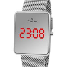 Relógio Feminino Champion Digital Espelhado Prata Ch40080Y