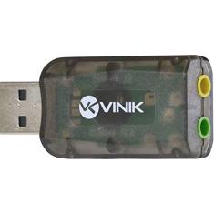 ADAPTADOR PLACA DE SOM USB 5.1 CANAIS VIRTUAL AUSB51 - VINIK, 25540