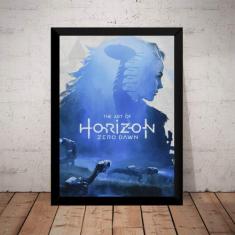Quadro Horizon Zero Dawn Game Arte Poster Com Moldura